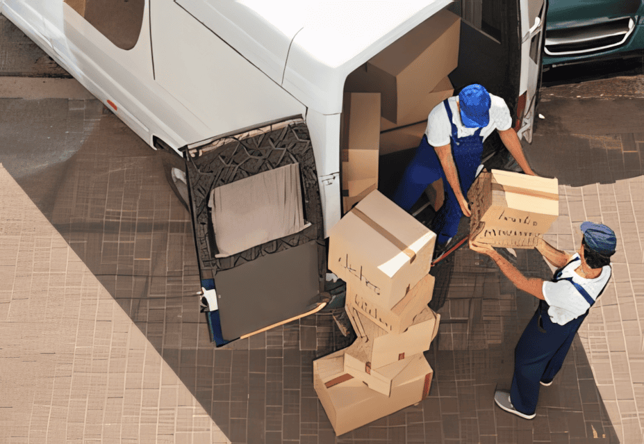 Movers Carrying Packages